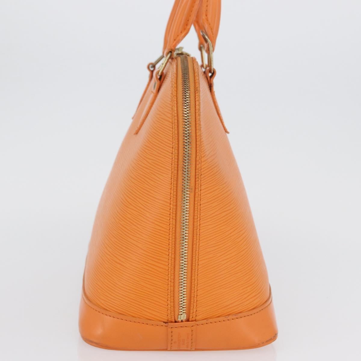 Louis Vuitton Vintage Alma Handbag Epi Leather Orange Leather Handbag (Pre-Owned)