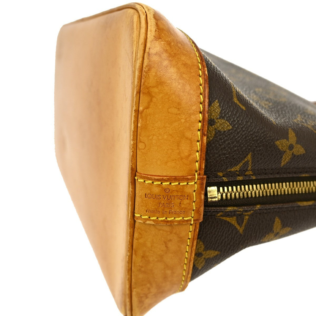 Louis Vuitton Alma Handbag Monogram Canvas Brown Canvas Handbag (Pre-Owned)