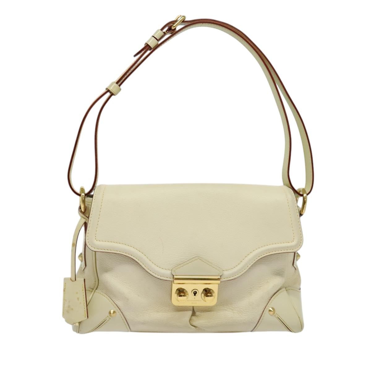 Louis Vuitton Suhali L'essentiel Handbag Leather White Leather Shoulder Bag Bag (Pre-Owned)