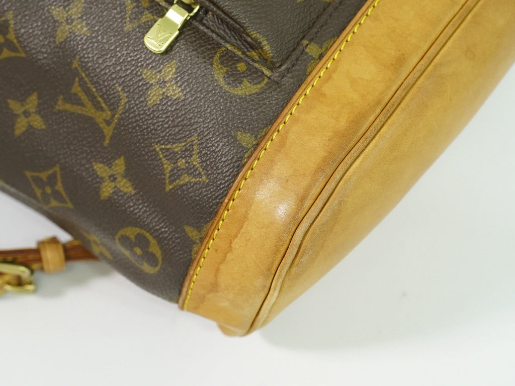 Louis Vuitton Vintage Montsouris Backpack Monogram Canvas Brown Canvas Backpack Bag (Pre-Owned)