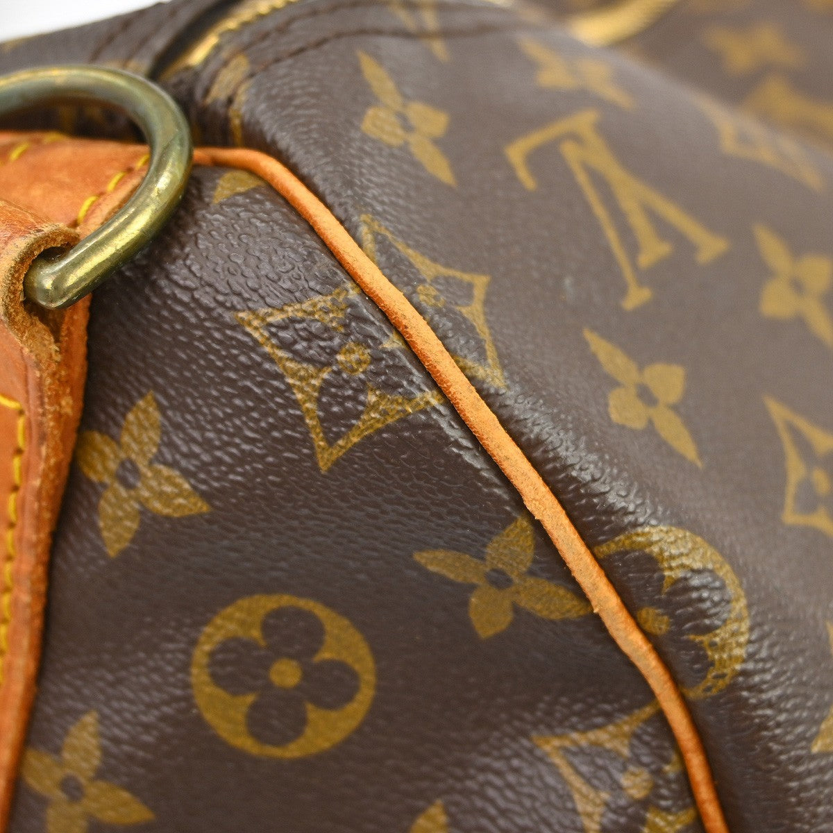 Louis Vuitton Keepall Bag Monogram Canvas Brown Canvas Travel Bag Bag (Pre-Owned)