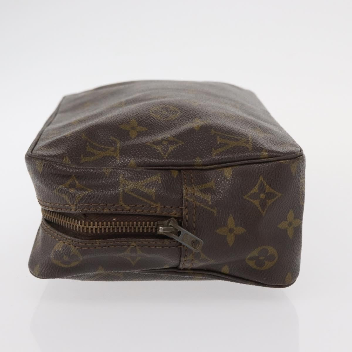 Louis Vuitton Trousse Toiletry Pouch Monogram Canvas Brown Canvas Toiletry Case Accessory (Pre-Owned)