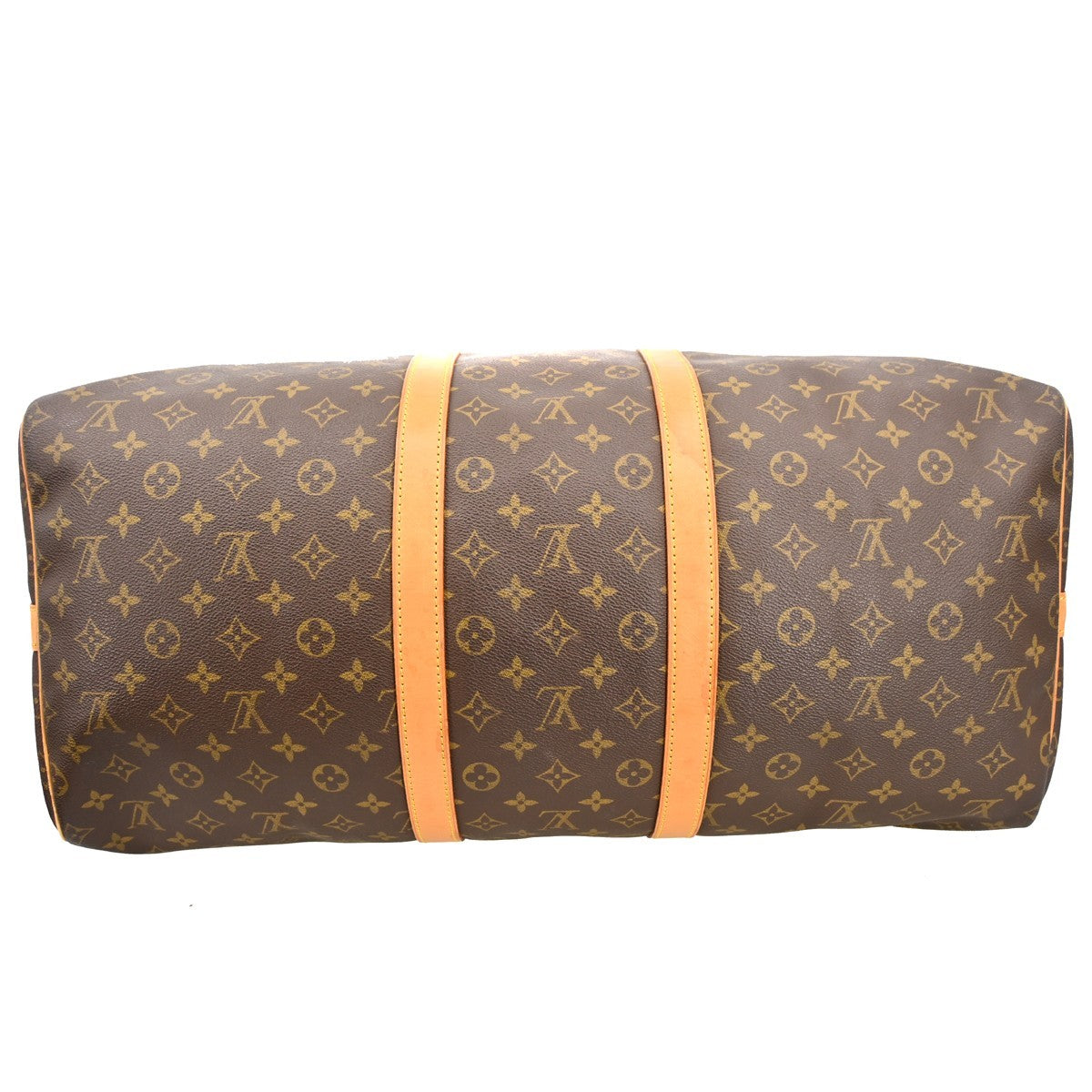 Louis Vuitton Keepall Bandouliere Bag Monogram Canvas Brown Canvas Travel Bag Bag (Pre-Owned)