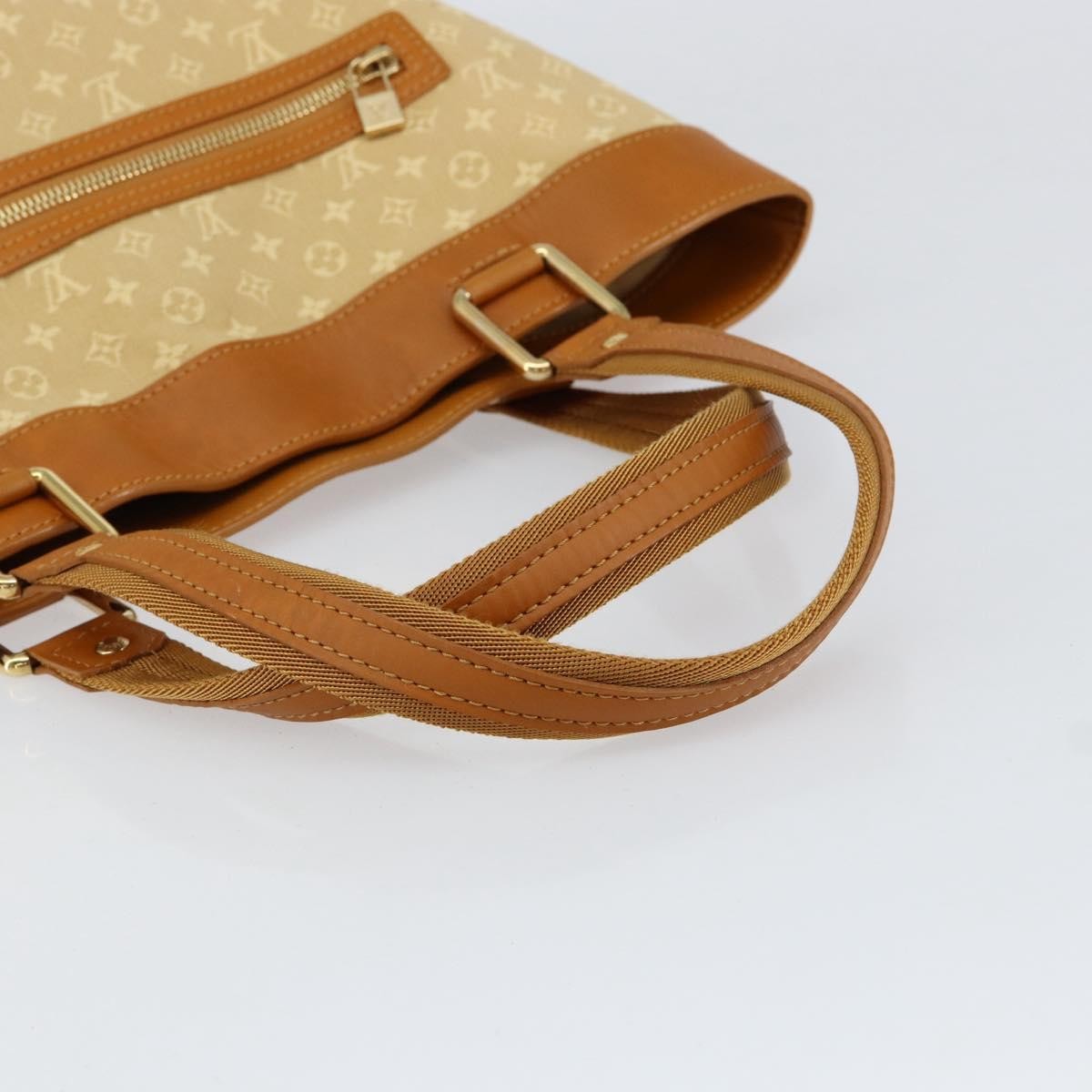 Louis Vuitton Lucille Handbag Mini Lin Beige Canvas Tote Bag Bag (Pre-Owned)