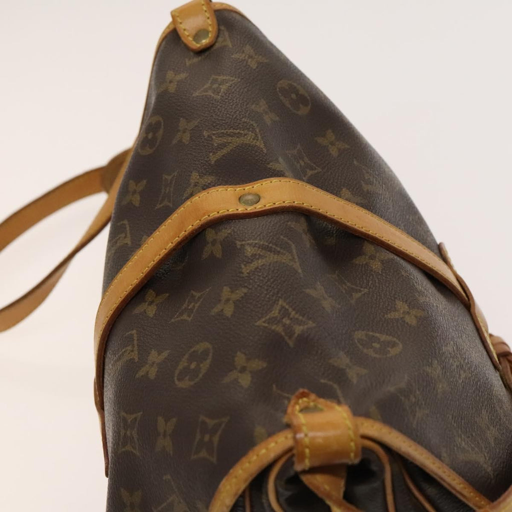 Louis Vuitton Saumur Handbag Monogram Canvas Brown Canvas Shoulder Bag Bag (Pre-Owned)