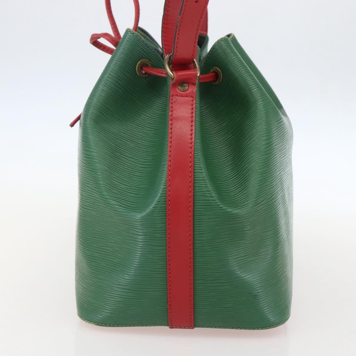 Louis Vuitton Bicolor Petit Noe Handbag Epi Leather Green Leather Shoulder Bag Bag (Pre-Owned)