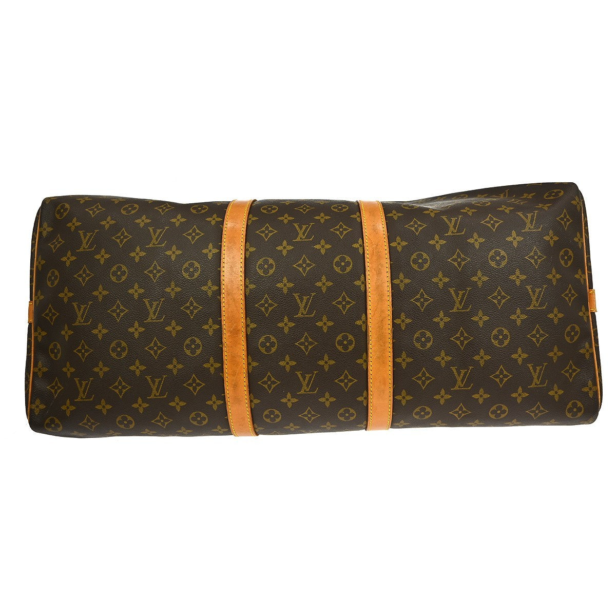 Louis Vuitton Keepall Bag Monogram Canvas Brown Canvas Travel Bag Bag (Pre-Owned)