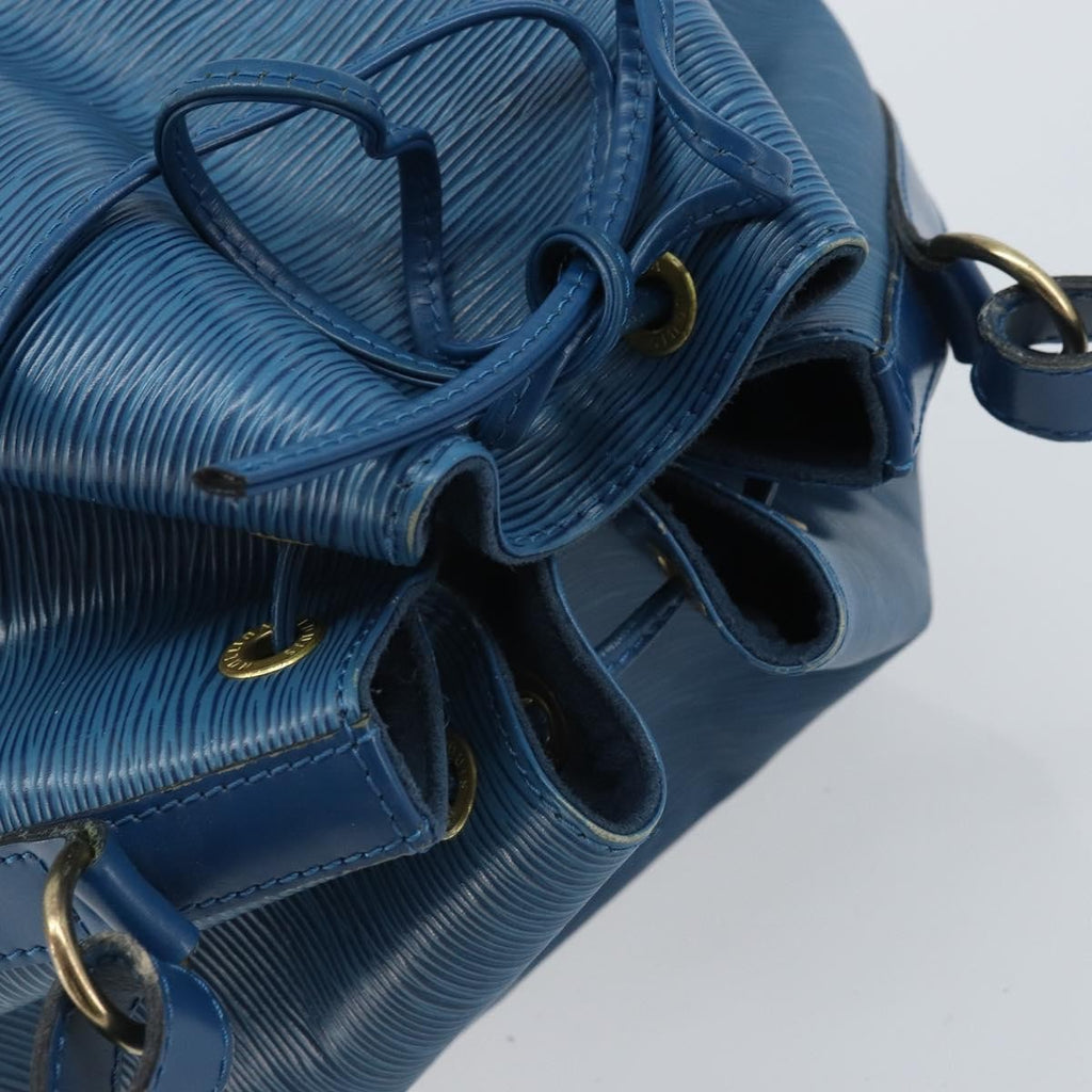 Louis Vuitton Petit Noe Handbag Epi Leather Blue Leather Shoulder Bag Bag (Pre-Owned)