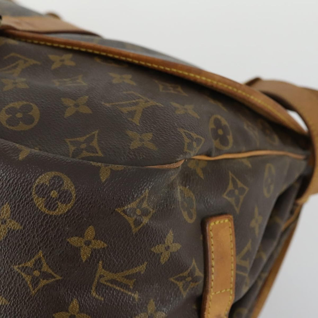 Louis Vuitton Saumur Handbag Monogram Canvas Brown Canvas Shoulder Bag Bag (Pre-Owned)