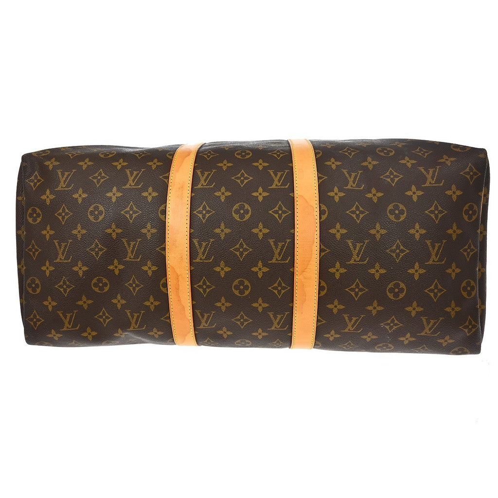 Louis Vuitton Keepall Bag Monogram Canvas Brown Canvas Travel Bag Bag (Pre-Owned)