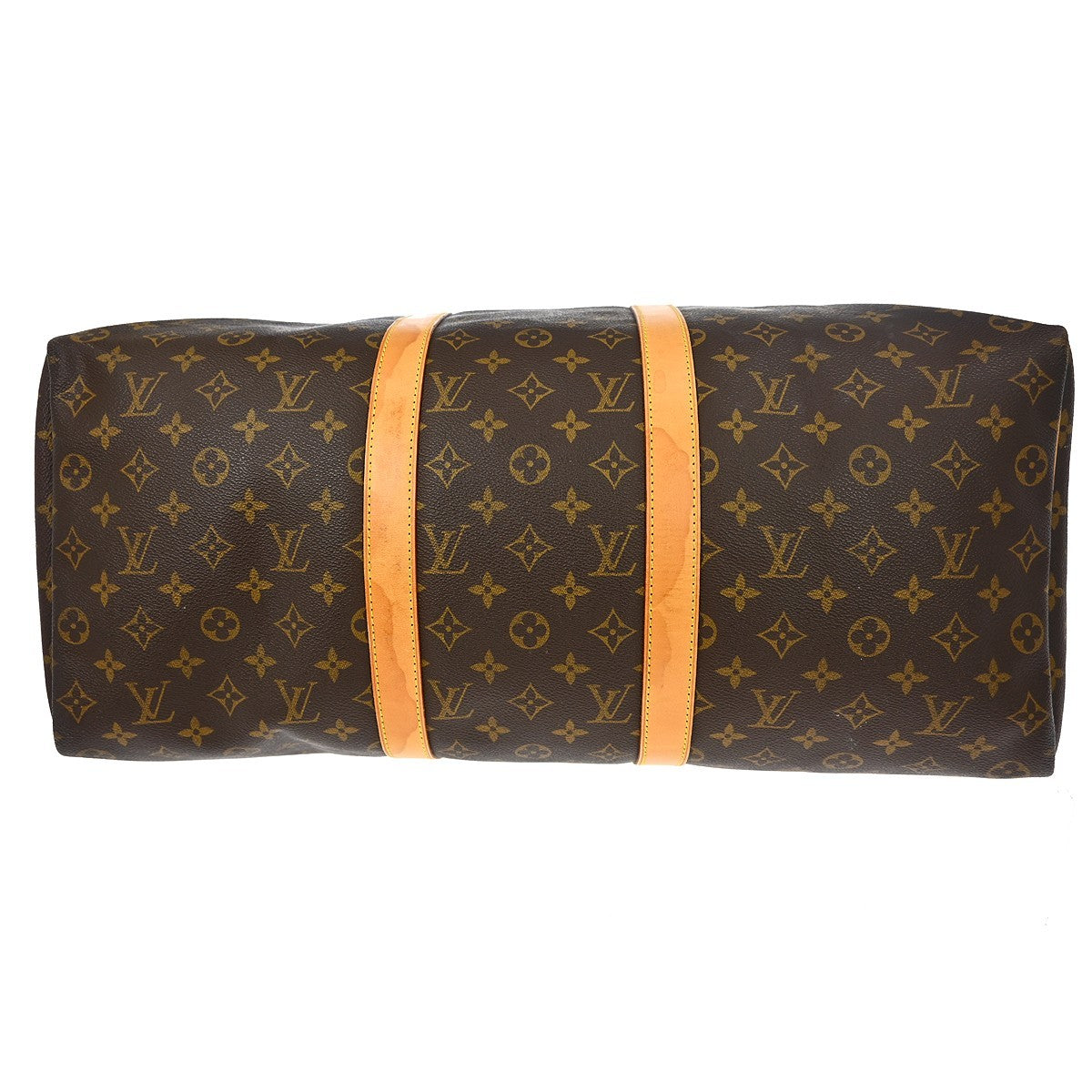 Louis Vuitton Keepall Bag Monogram Canvas Brown Canvas Travel Bag Bag (Pre-Owned)