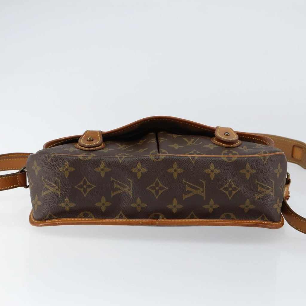Louis Vuitton Sac Gibeciere Messenger Bag Monogram Canvas Brown Canvas Shoulder Bag Bag (Pre-Owned)