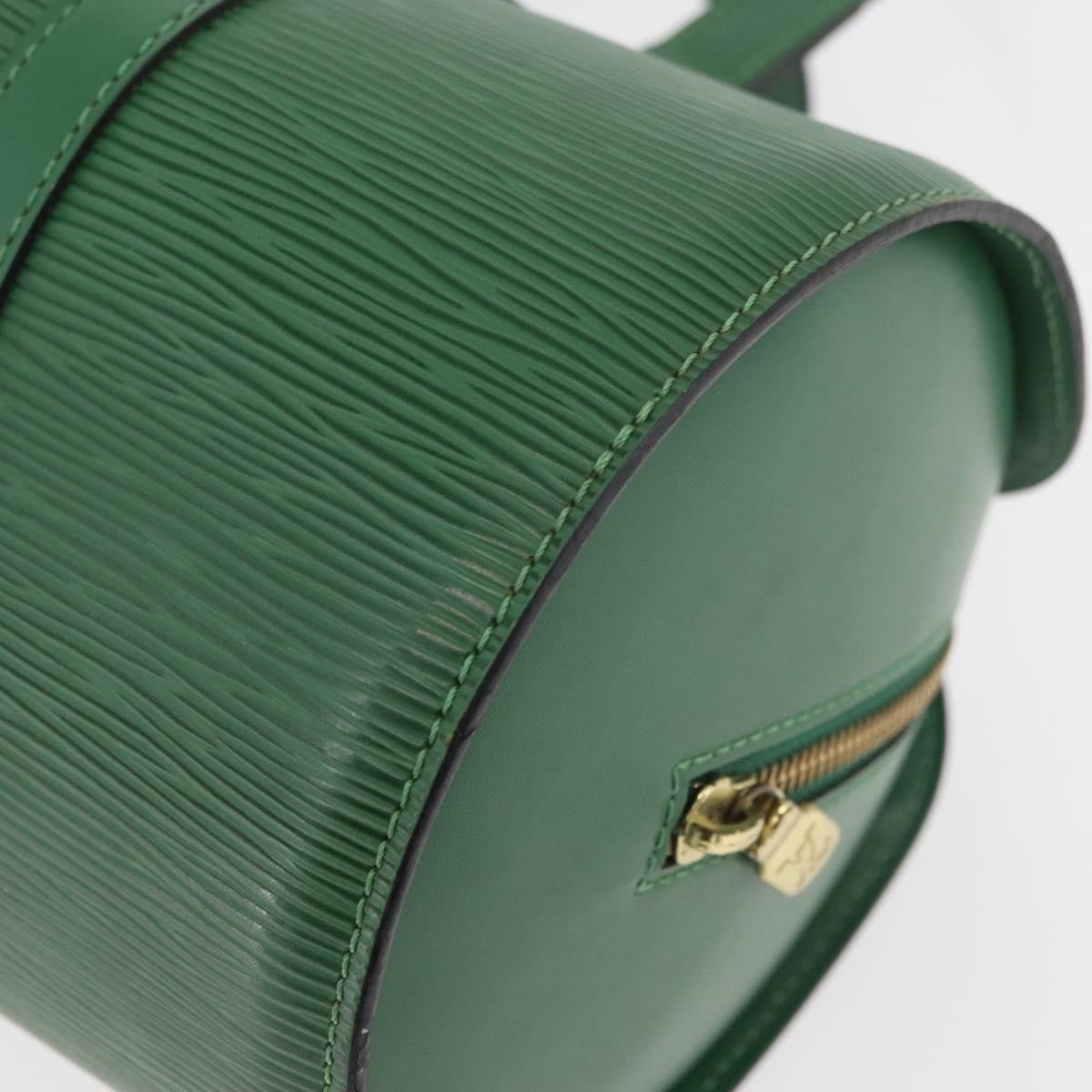 Louis Vuitton Soufflot Handbag Epi Leather Green Leather Handbag (Pre-Owned)