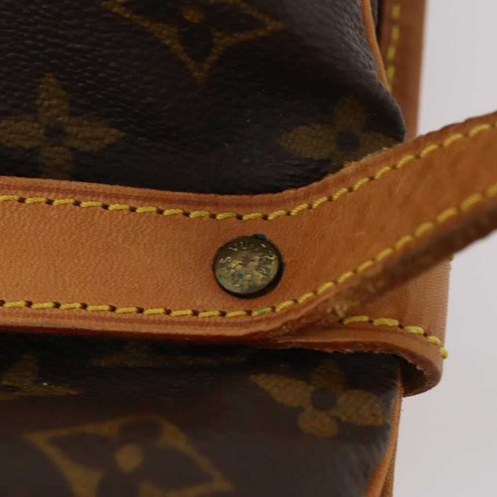 Louis Vuitton Saumur Handbag Monogram Canvas Brown Canvas Shoulder Bag Bag (Pre-Owned)