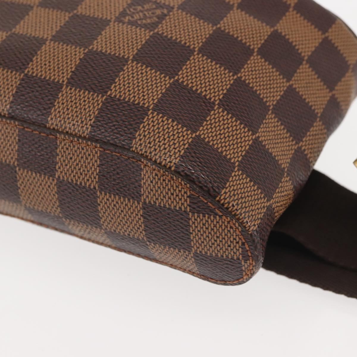 Louis Vuitton Geronimos Waist Bag Damier Brown Canvas Shoulder Bag Bag (Pre-Owned)