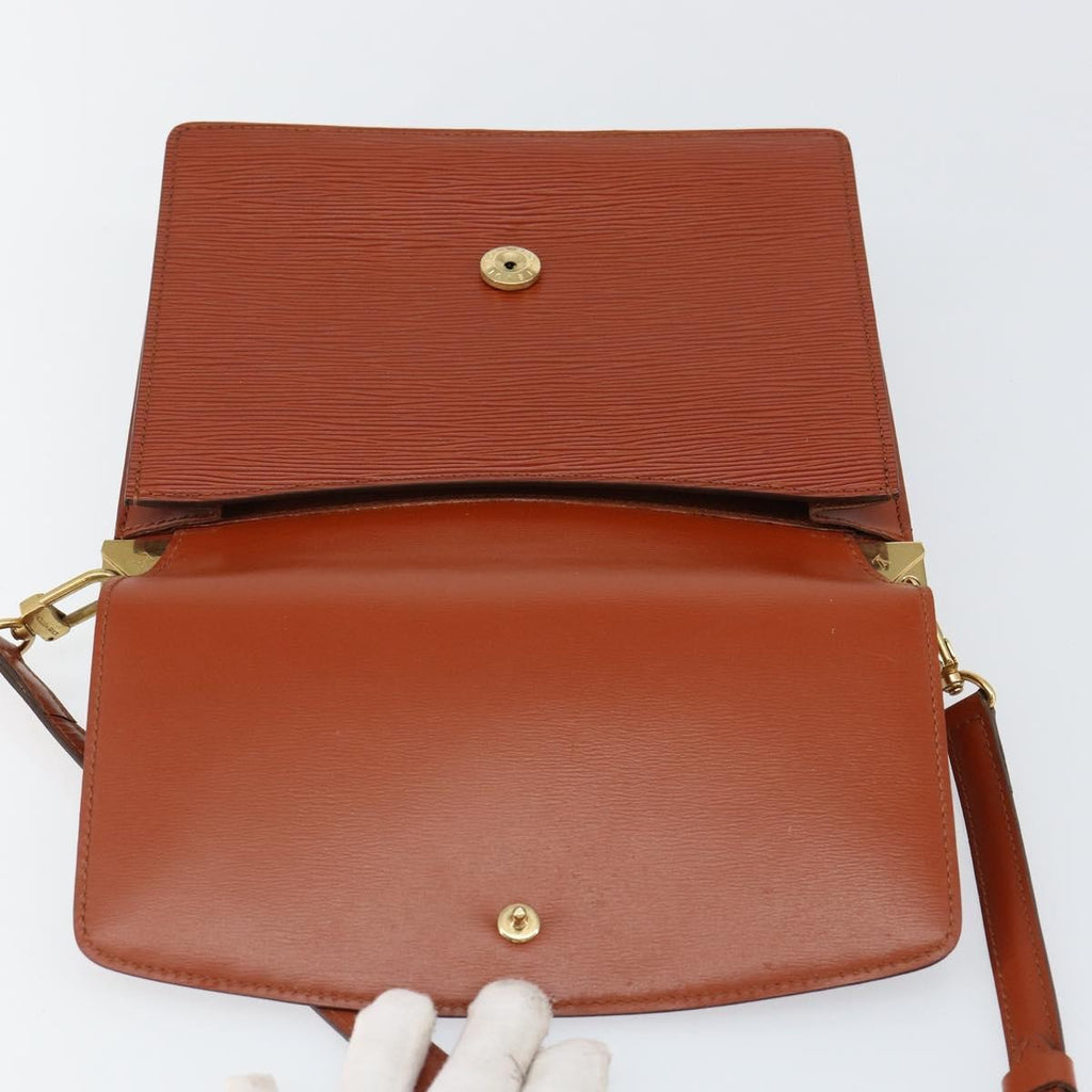 Louis Vuitton Grenelle Shoulder Bag Epi Leather Brown Leather Shoulder Bag Bag (Pre-Owned)