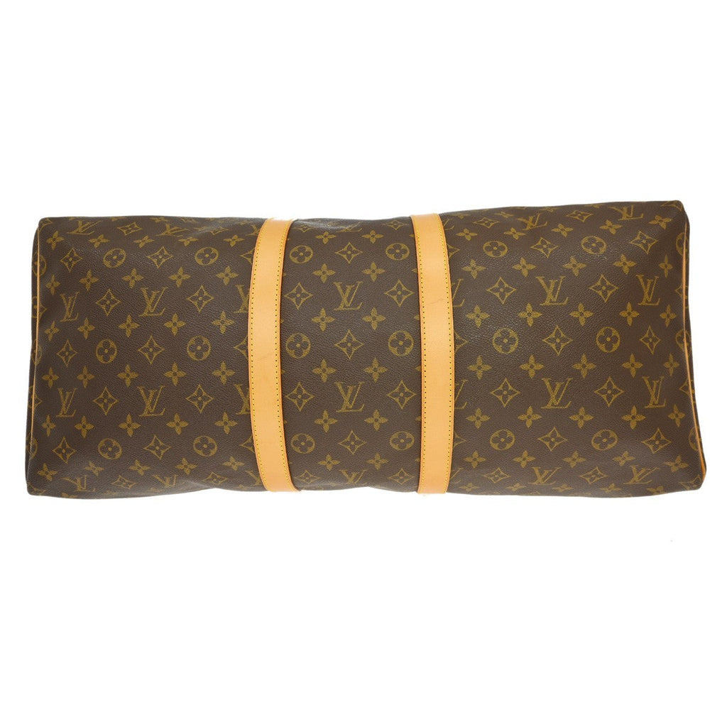 Louis Vuitton Keepall Bag Monogram Canvas Brown Canvas Travel Bag Bag (Pre-Owned)