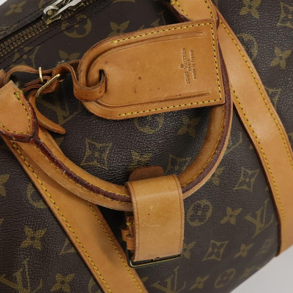 Louis Vuitton Keepall Bag Monogram Canvas Brown Canvas Travel Bag Bag (Pre-Owned)