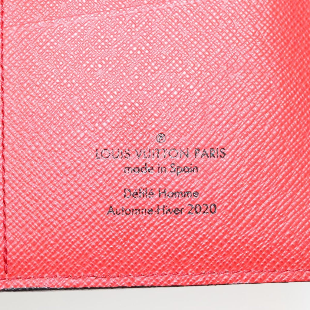 Louis Vuitton Porte Feuille Brother Patchwork Blue Canvas Wallets Accessory (Pre-Owned)