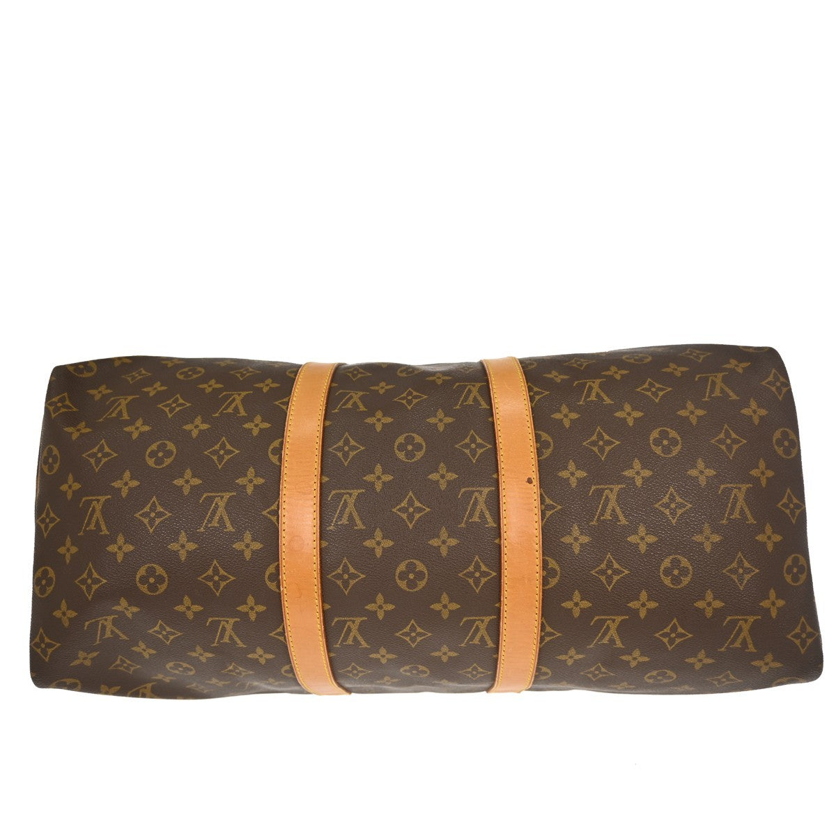 Louis Vuitton Keepall Bag Monogram Canvas Brown Canvas Travel Bag Bag (Pre-Owned)