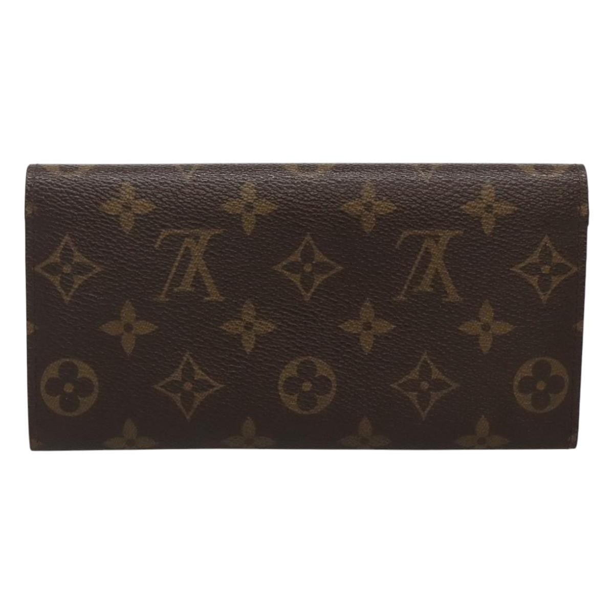 Louis Vuitton Emilie Wallet Monogram Canvas Red Canvas Wallets Accessory (Pre-Owned)