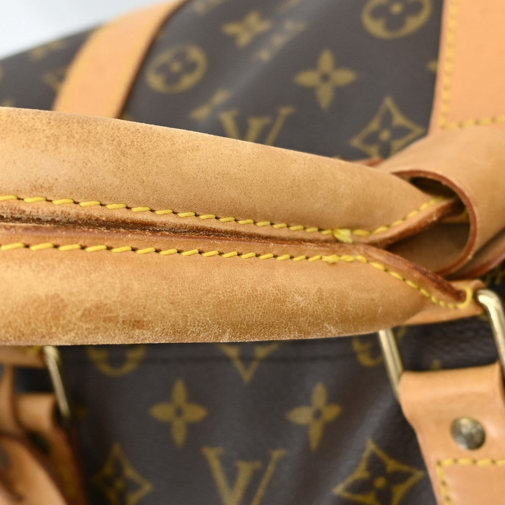 Louis Vuitton Keepall Bag Monogram Canvas Brown Canvas Travel Bag Bag (Pre-Owned)