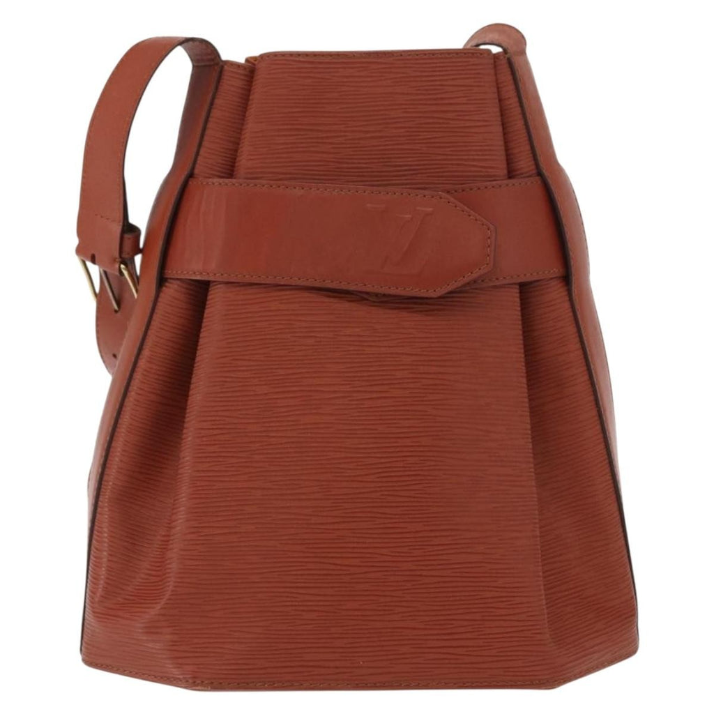 Louis Vuitton Vintage Sac D'epaule Handbag Epi Leather Brown Leather Shoulder Bag Bag (Pre-Owned)