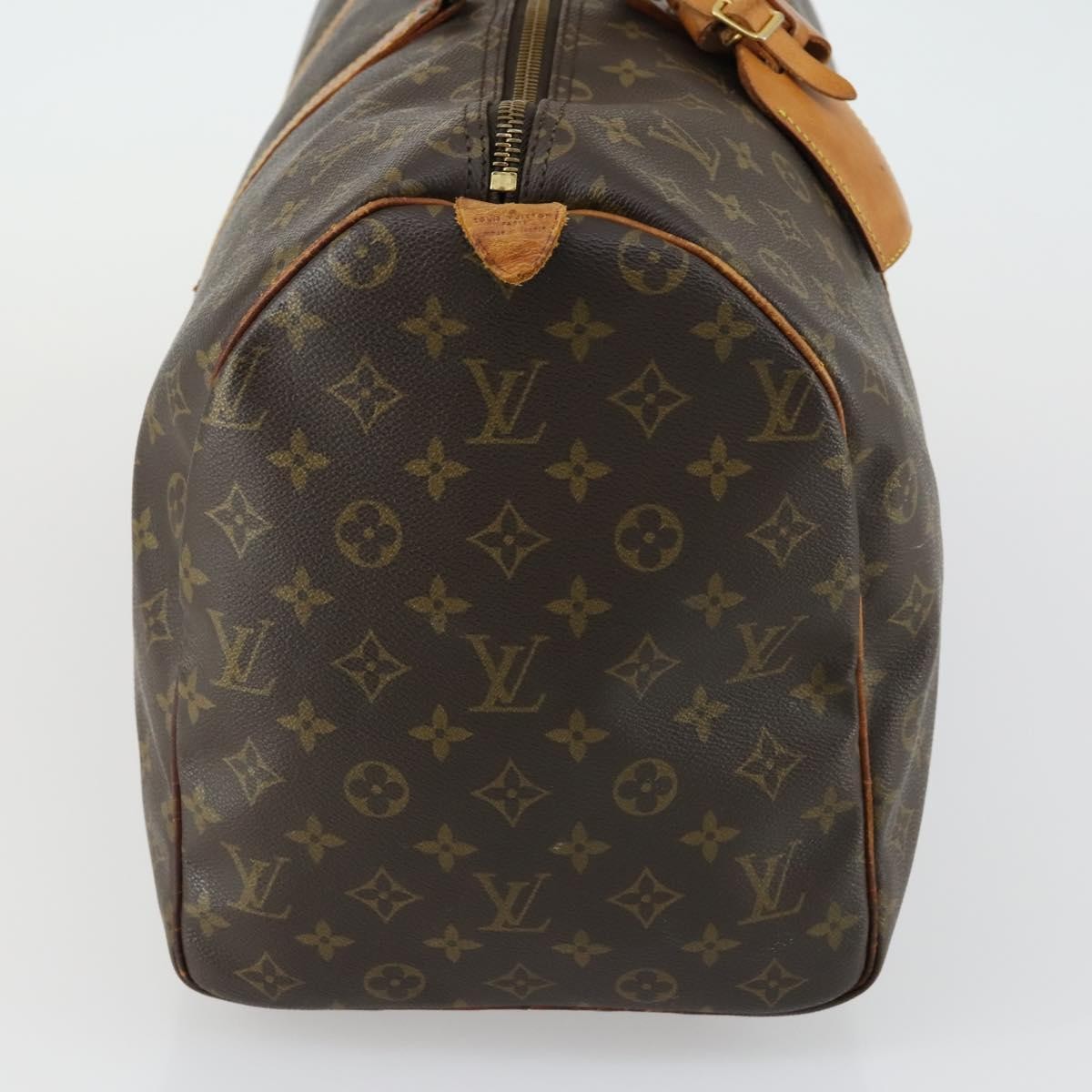 Louis Vuitton Keepall Bag Monogram Canvas Brown Canvas Travel Bag Bag (Pre-Owned)
