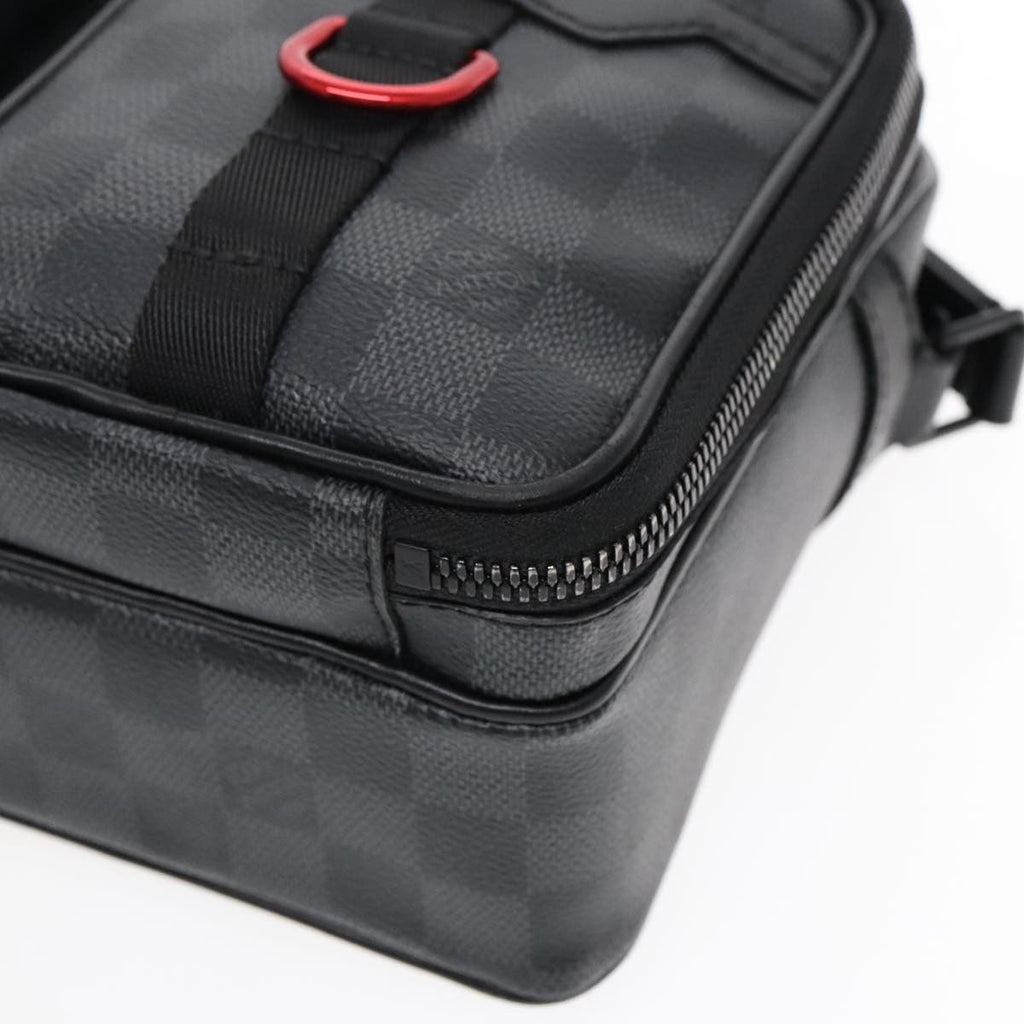 Louis Vuitton Utility Business Bag Damier Graphite Gray Canvas Shoulder Bag Bag (Pre-Owned)