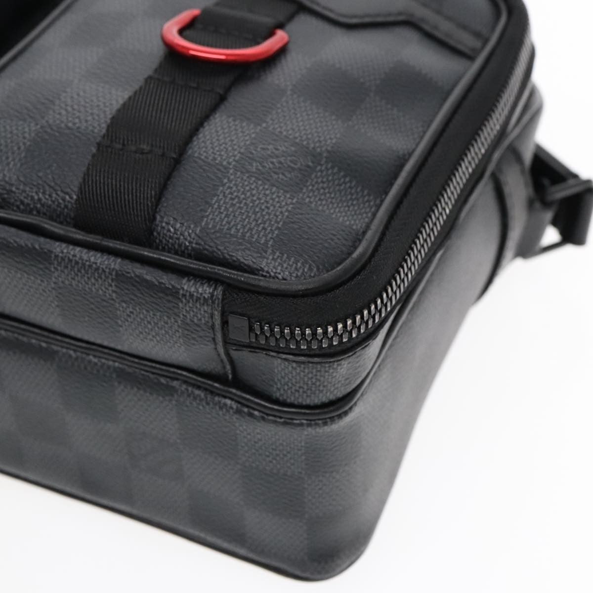 Louis Vuitton Utility Business Bag Damier Graphite Gray Canvas Shoulder Bag Bag (Pre-Owned)