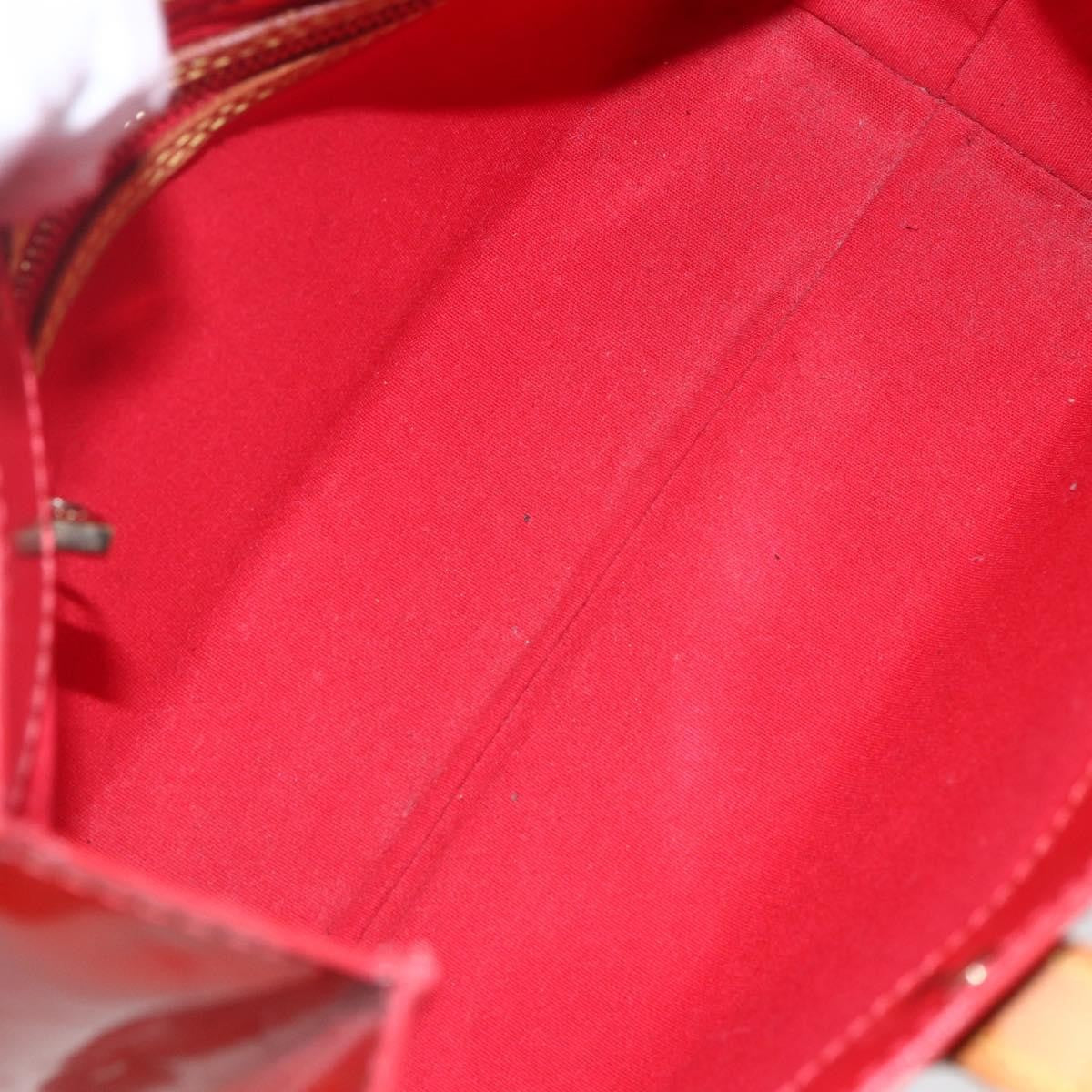 Louis Vuitton Reade Handbag Monogram Vernis Red Patent_Leather Handbag (Pre-Owned)