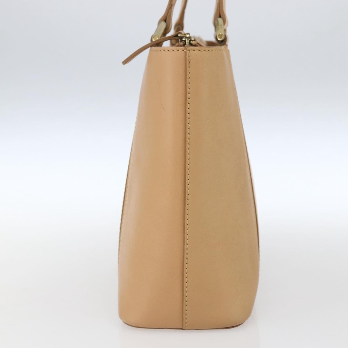 Burberry Vintage Handbag Leather Beige Leather Handbag (Pre-Owned)