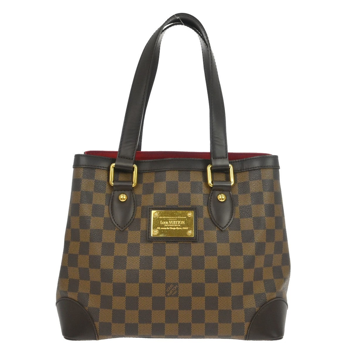Louis Vuitton Hampstead Handbag Damier Brown Canvas Tote Bag Bag (Pre-Owned)