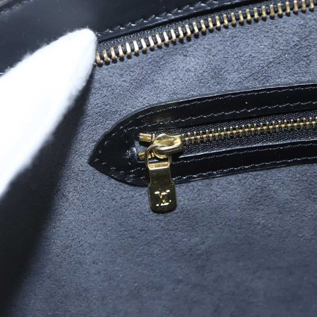 Louis Vuitton Saint Jacques Handbag Epi Leather Black Leather Handbag (Pre-Owned)