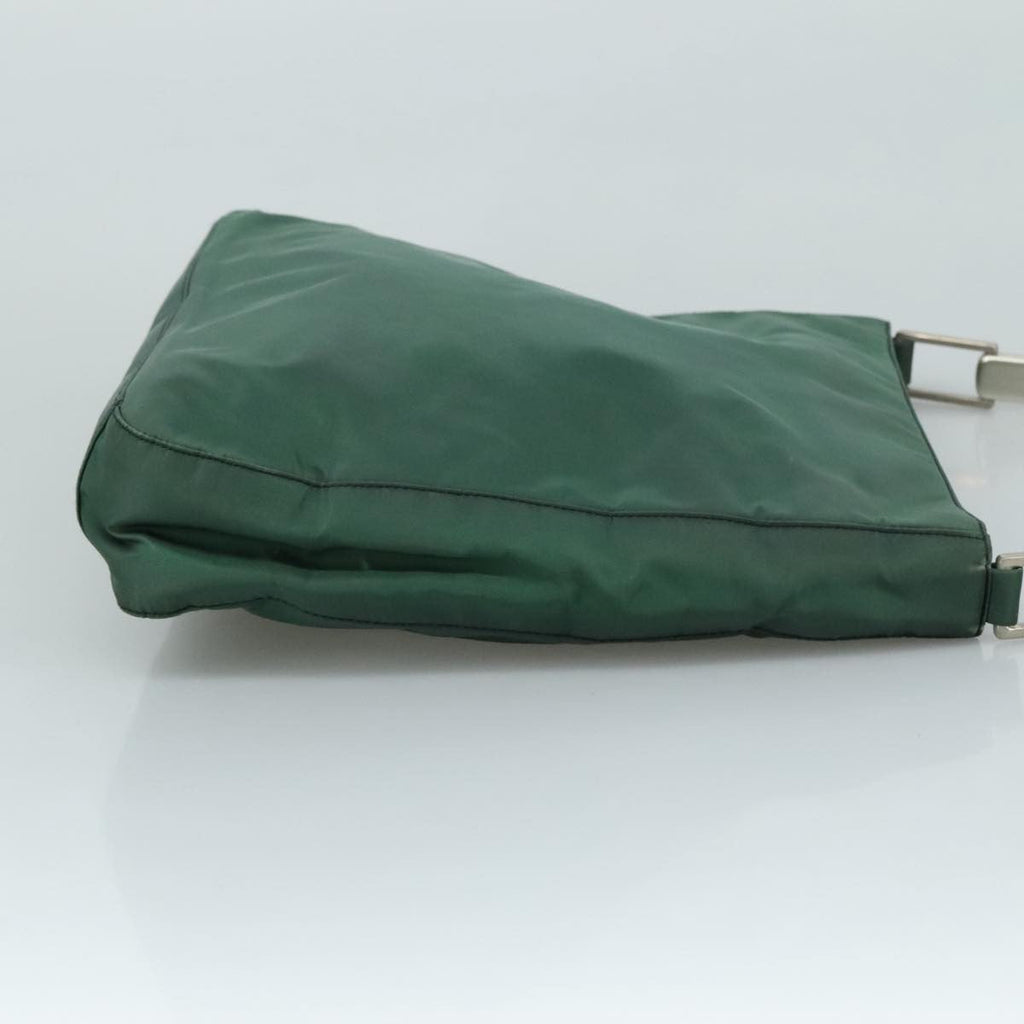 Prada Vintage Shoulder Bag Tessuto Green Nylon Shoulder Bag Bag (Pre-Owned)