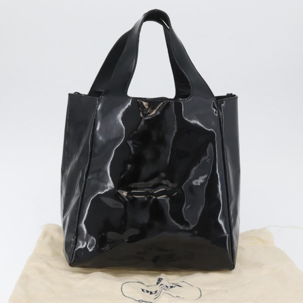 Prada Vintage Handbag Patent Leather Black Patent_Leather Handbag (Pre-Owned)