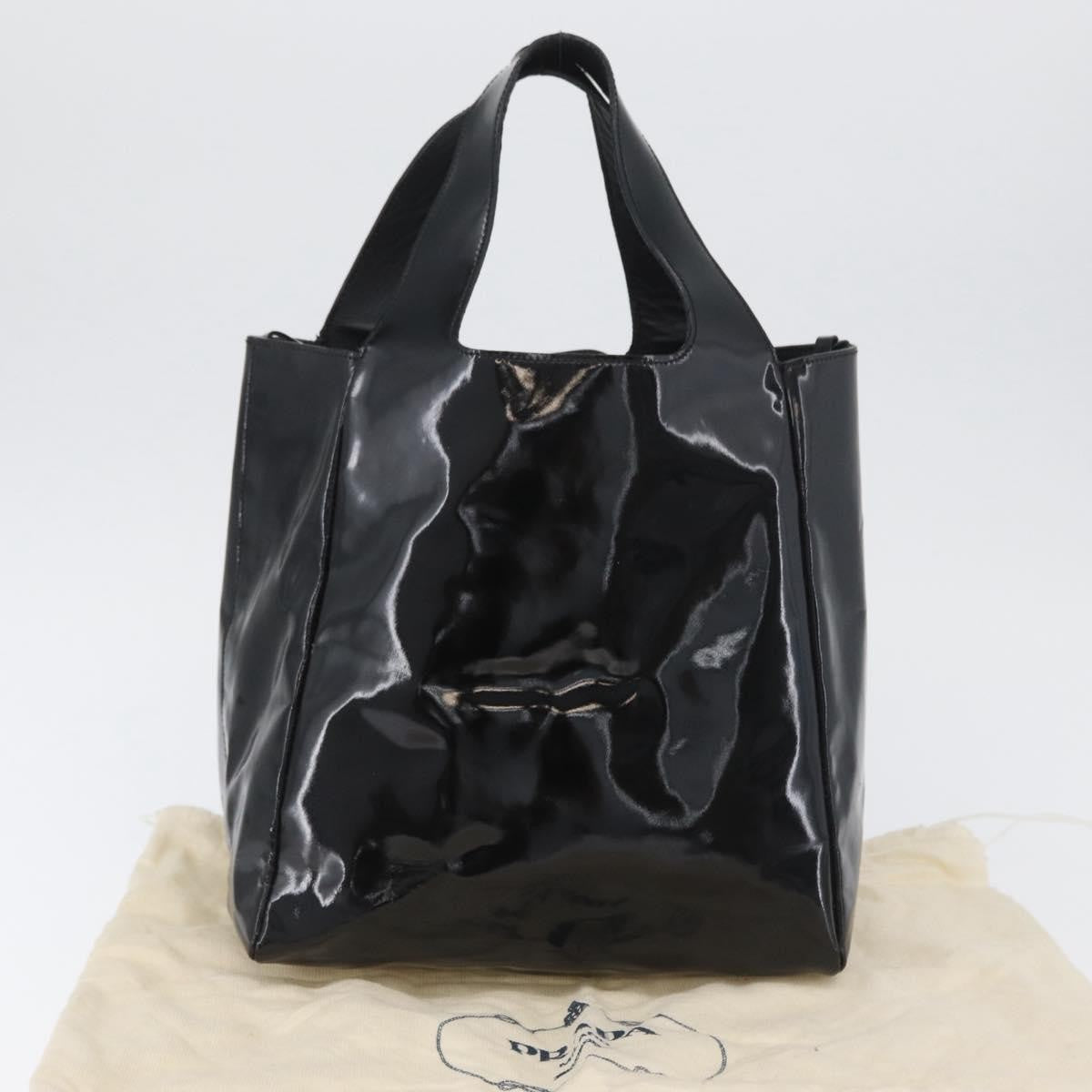 Prada Vintage Handbag Patent Leather Black Patent_Leather Handbag (Pre-Owned)