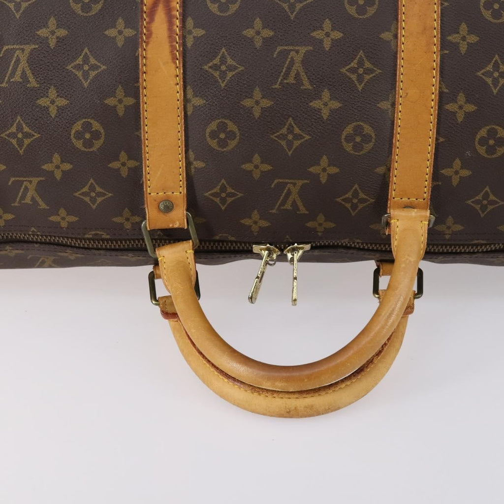 Louis Vuitton Keepall Bag Monogram Canvas Brown Canvas Travel Bag Bag (Pre-Owned)