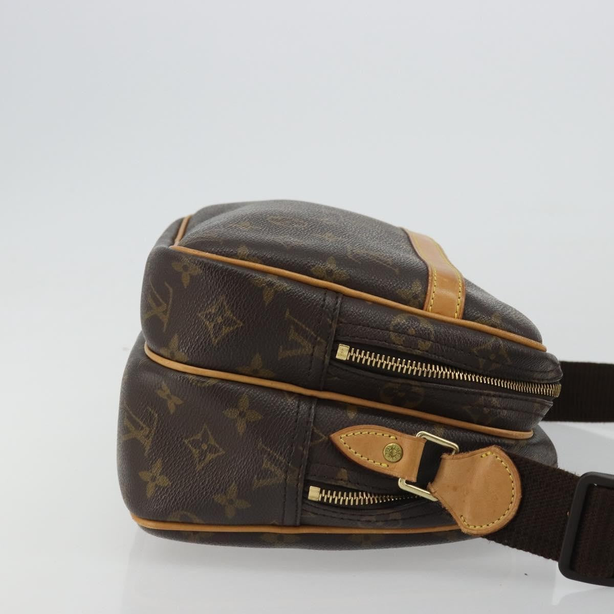 Louis Vuitton Reporter Bag Monogram Canvas Brown Canvas Shoulder Bag Bag (Pre-Owned)