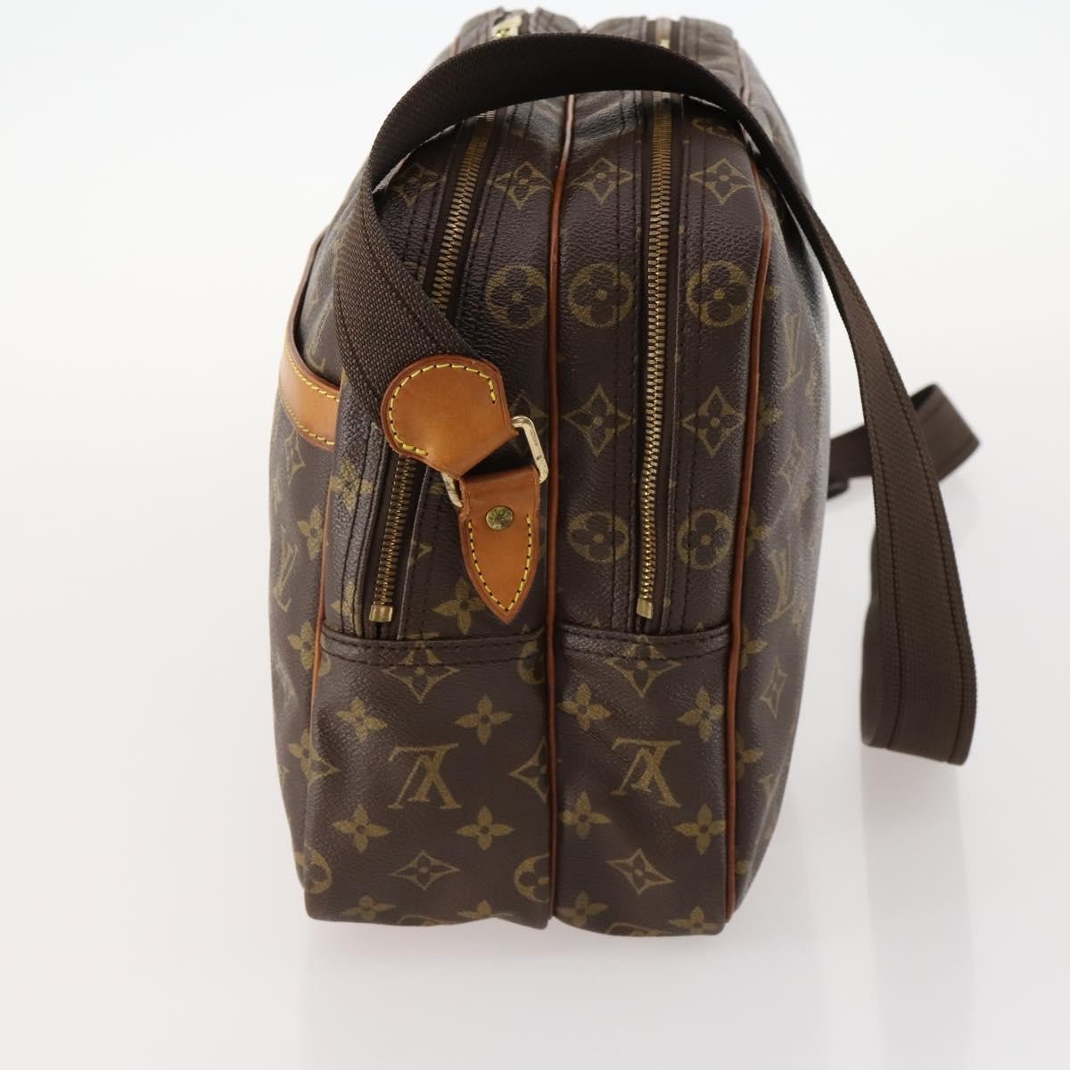 Louis Vuitton Reporter Bag Monogram Canvas Brown Canvas Shoulder Bag Bag (Pre-Owned)