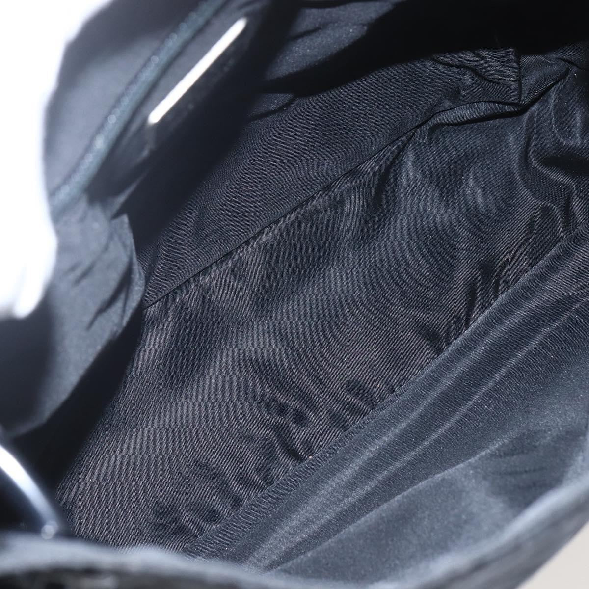 Prada Chain Shoulder Bag Tessuto Black Nylon Shoulder Bag Bag (Pre-Owned)