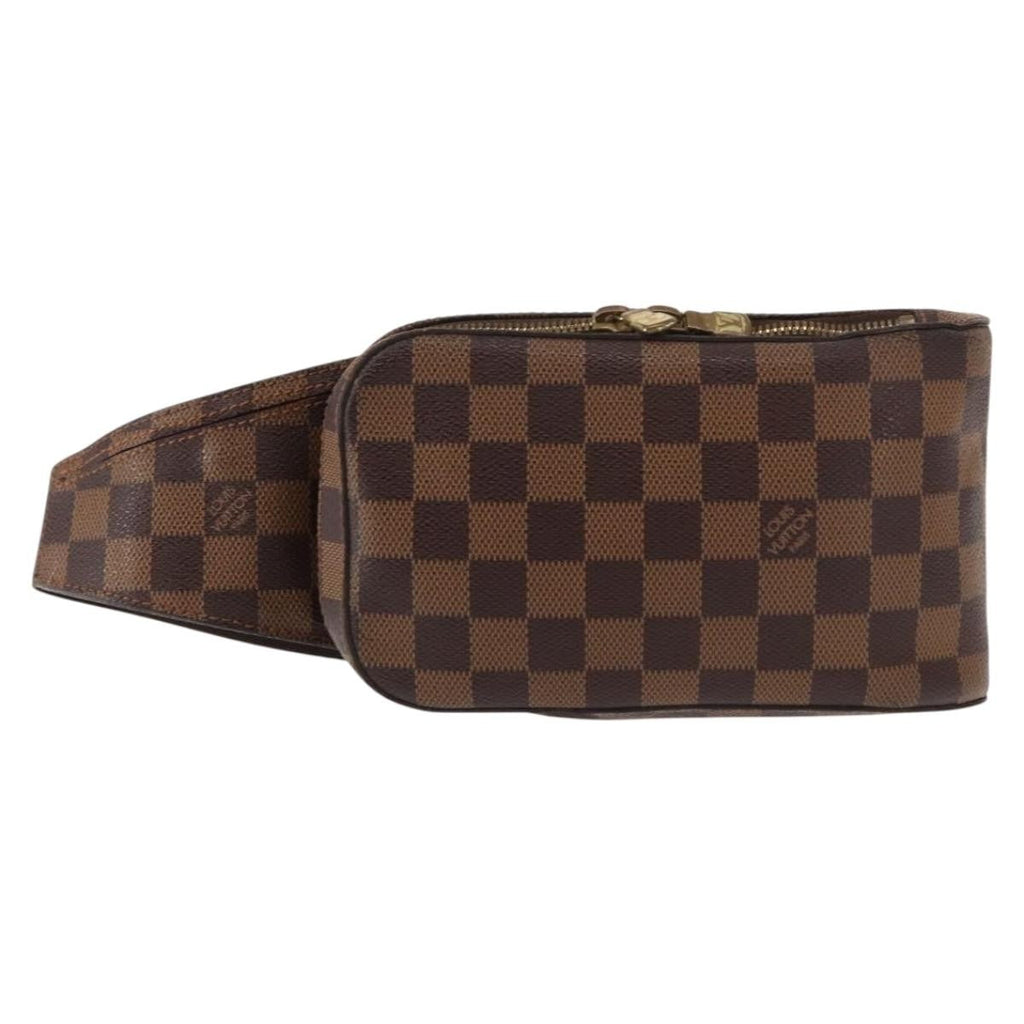 Louis Vuitton Geronimos Waist Bag Damier Brown Canvas Shoulder Bag Bag (Pre-Owned)