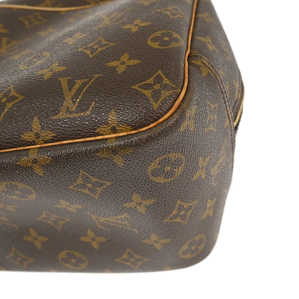 Louis Vuitton Deauville Handbag Monogram Canvas Brown Canvas Handbag (Pre-Owned)