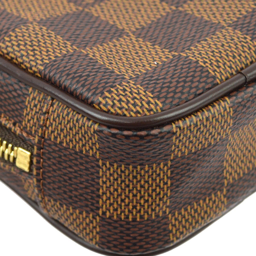 Louis Vuitton Etui Okapi Camera Case Damier Brown Canvas Shoulder Bag Bag (Pre-Owned)