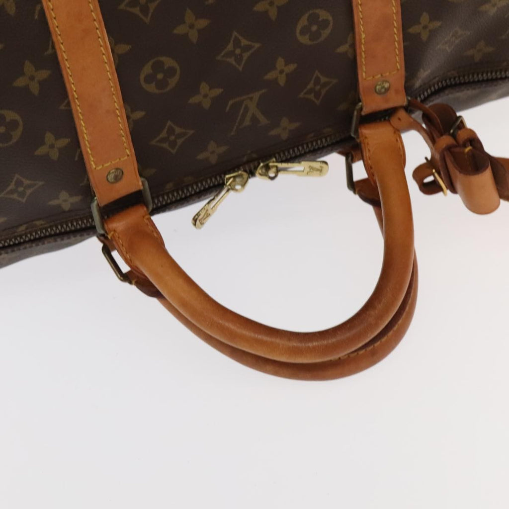 Louis Vuitton Keepall Bag Monogram Canvas Brown Canvas Travel Bag Bag (Pre-Owned)