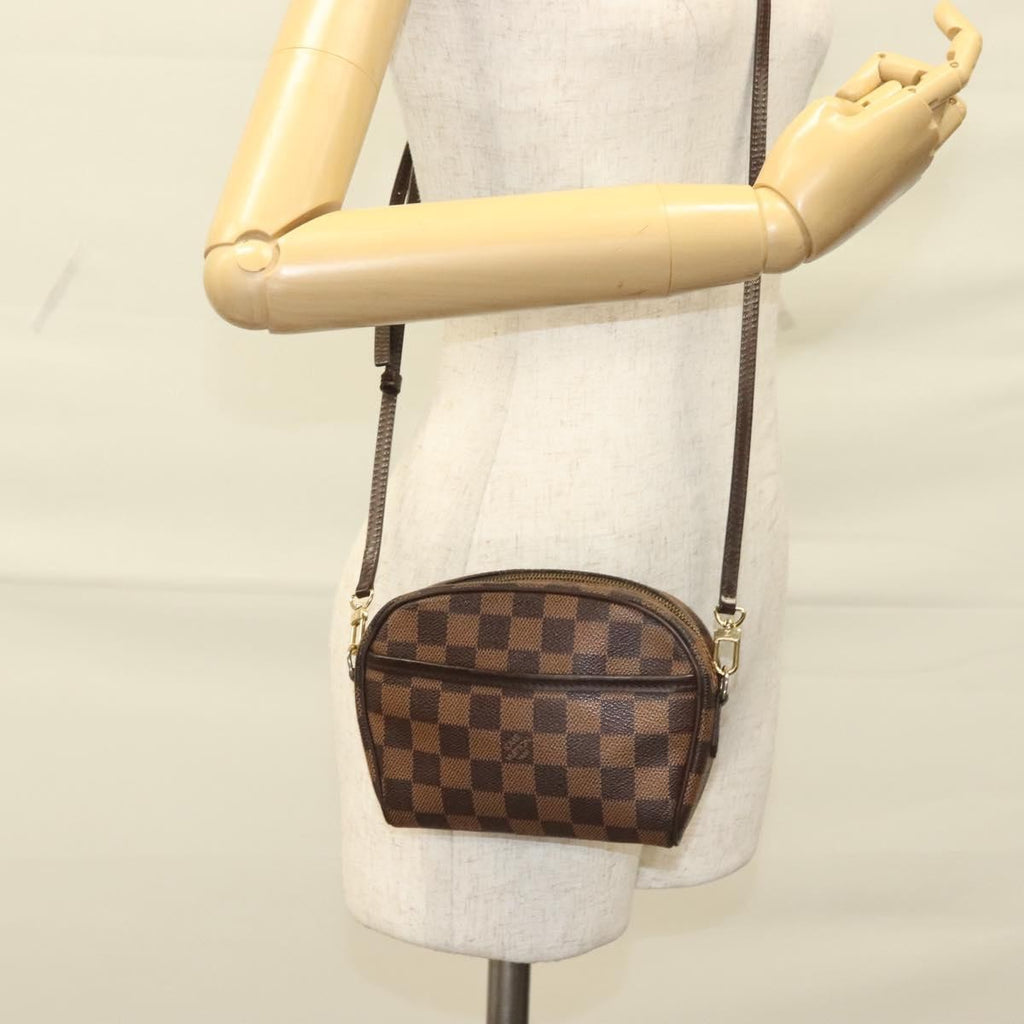 Louis Vuitton Ipanema Handbag Damier Brown Canvas Shoulder Bag Bag (Pre-Owned)