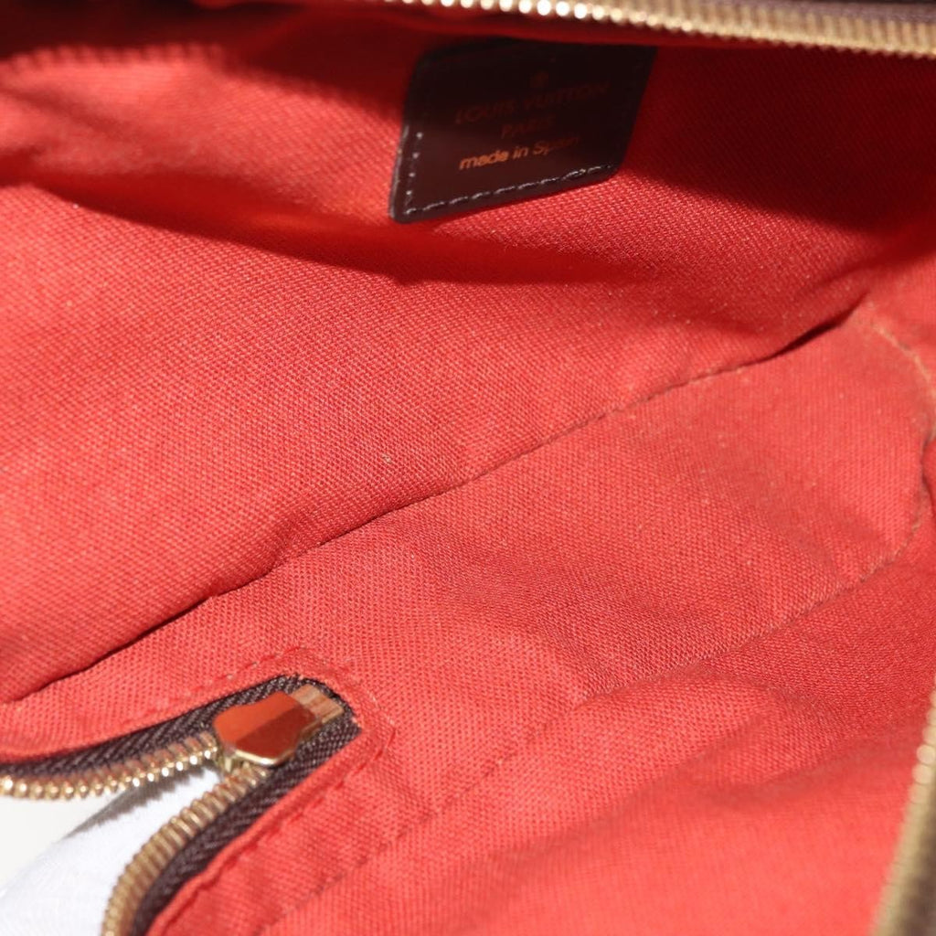 Louis Vuitton Geronimos Waist Bag Damier Brown Canvas Shoulder Bag Bag (Pre-Owned)