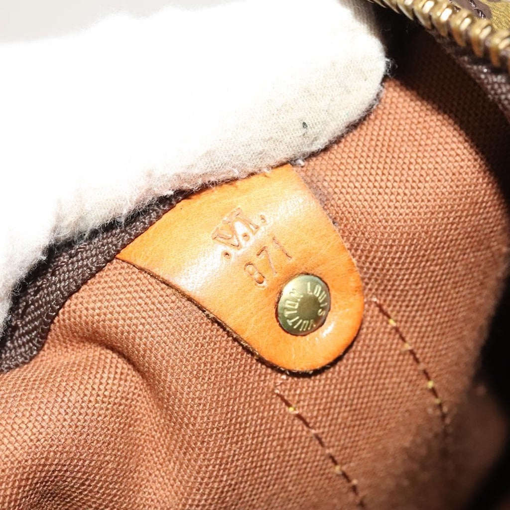 Louis Vuitton Keepall Bag Monogram Canvas Brown Canvas Travel Bag Bag (Pre-Owned)