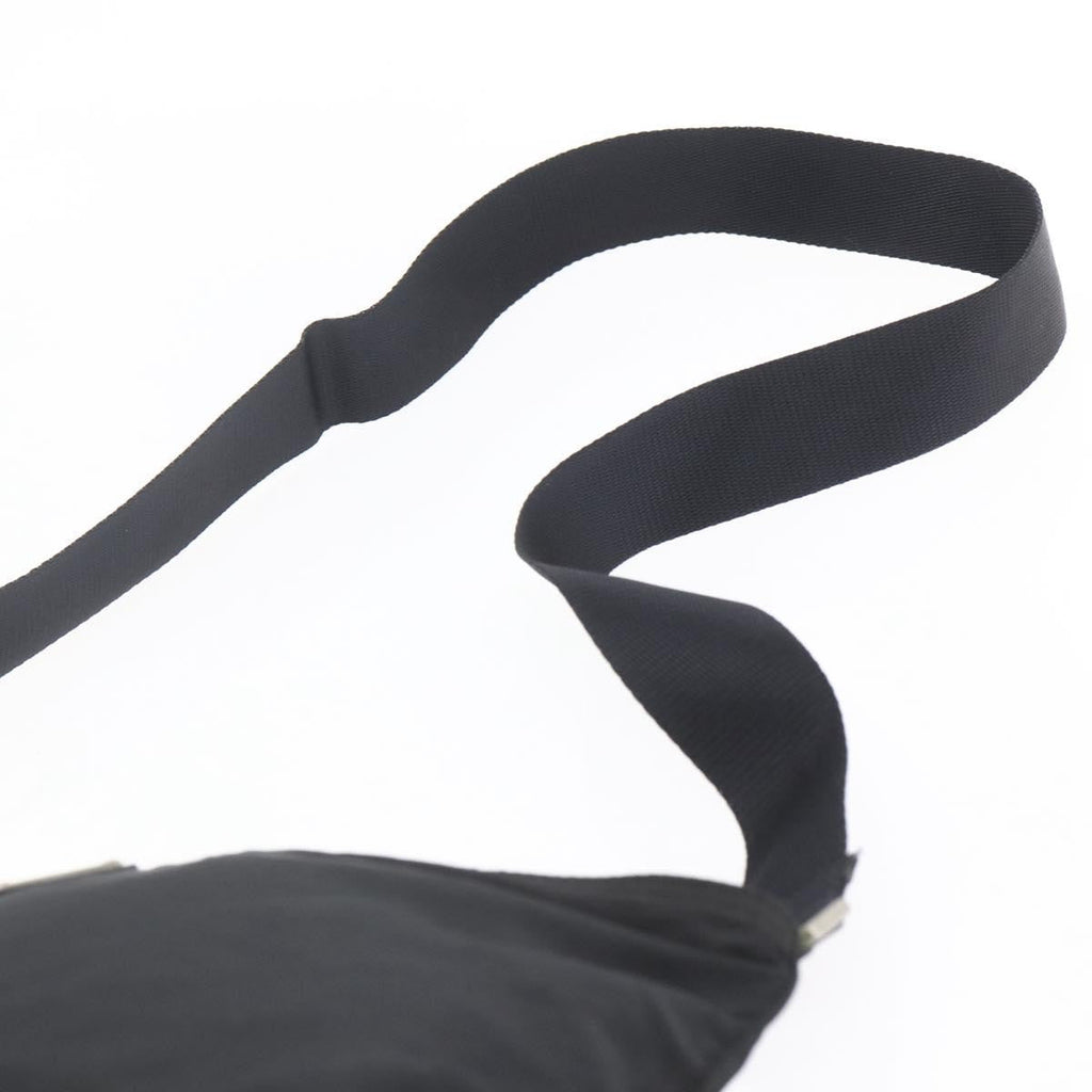 Prada Flat Messenger Bag Tessuto Black Nylon Shoulder Bag Bag (Pre-Owned)