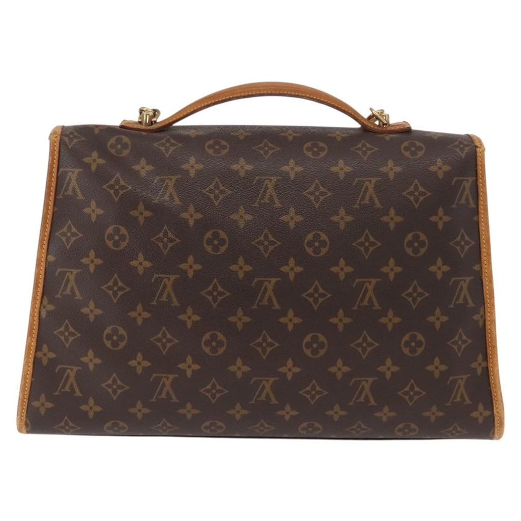 Louis Vuitton Beverly Briefcase Monogram Canvas Brown Canvas Briefcase Bag (Pre-Owned)